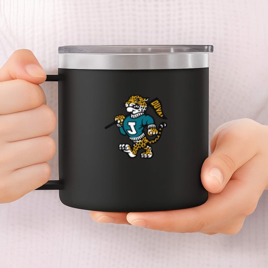 Discover Vintage Jags Mascot 14oz Stainless Steel Tumblers