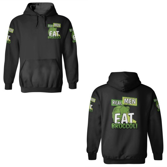 Discover Real Men Eat Broccoli - Men - 3D Hoodies