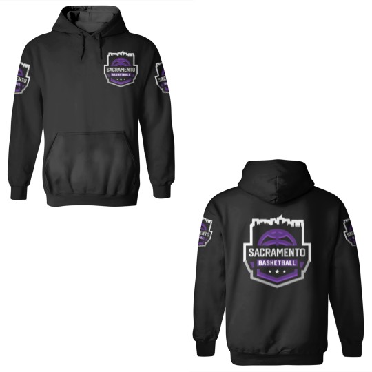 Discover Classic Sacramento Basketball Stars Skyline 3D Hoodies