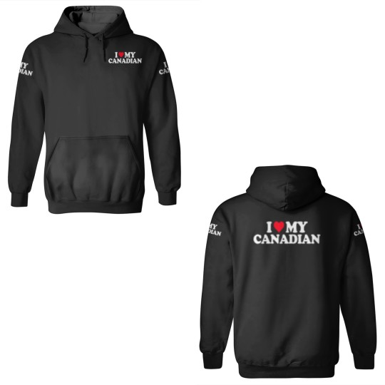 Discover I Love My Canadian 3D Hoodies Heart Funny Canada Gi 3D Hoodies