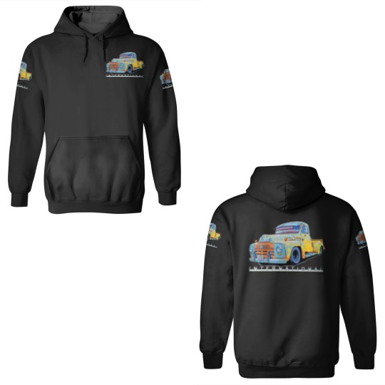 Discover 1951 1952 INTERNATIONAL HARVESTER PICK UP RATROD 3D Hoodies