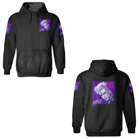 Discover Billy Idol 3D Hoodies Billy Idol Whiplash Smile Song Cotton 3D Hoodies Men Women