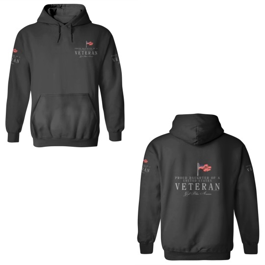 Discover Proud Daughter Of A Us Veteran 3D Hoodies