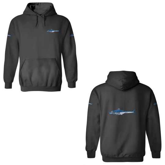 Discover Chinook Military Helicopter Cartoon 3D Hoodies