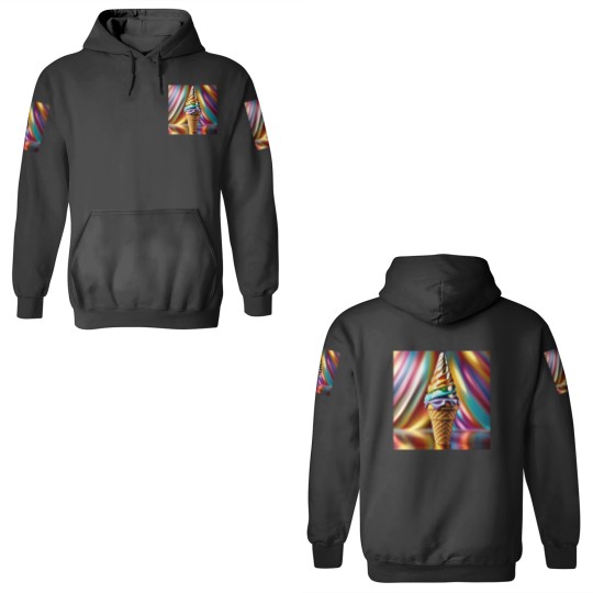 Discover Shimmering Ice Cream Cone 3D Hoodies