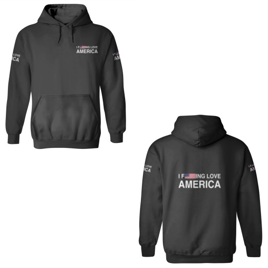 Discover I Fucking Love America Patriotic American Red White Blue Y2K 3D Hoodies