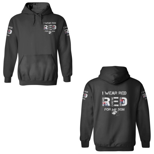 Discover Red Friday Military Mom Shirt Womens I Wear Red For My Son 3D Hoodies