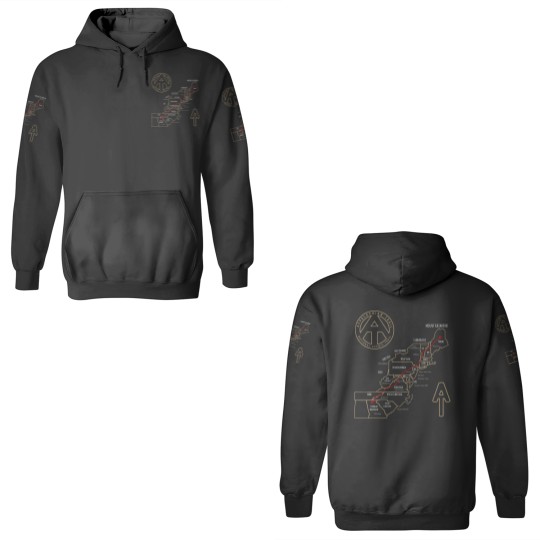 Discover Appalachian Trail Hiking Map Outdoor Adventure Trailing 3D Hoodies