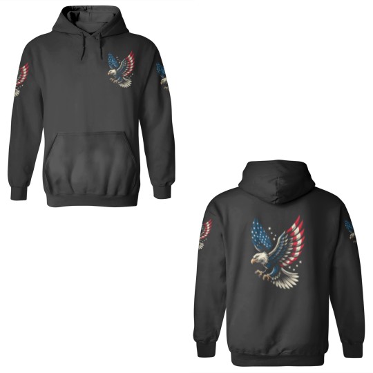 Discover Bald Eagle Patriotic American Flag 4th Of July 3D Hoodies
