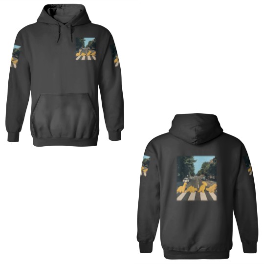 Discover Dinosaur chicken nuggets nuggie road 3D Hoodies