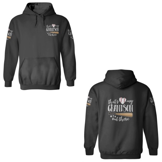 Discover Thats My Grandson Out There Gift Womens Baseball Grandma 3D Hoodies