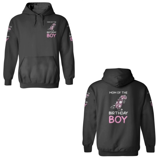 Discover Mom of the Birthday Boy Dinosaur Theme 3D Hoodies