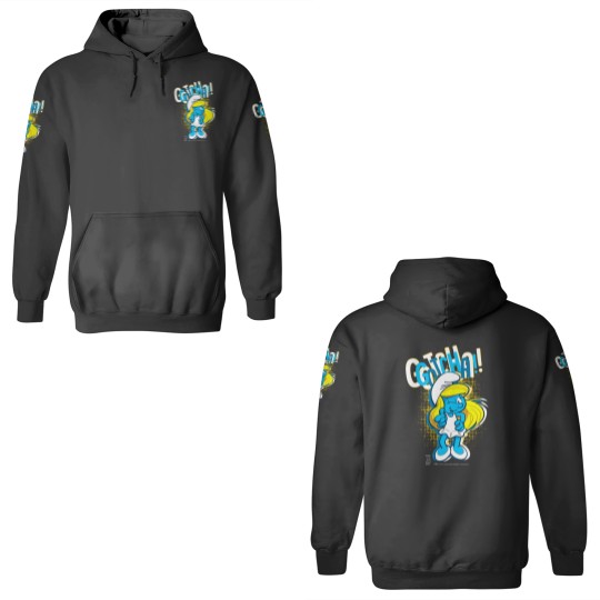 Discover The Smuurfs Smurfette Gotcha! Winky face 3D Hoodies