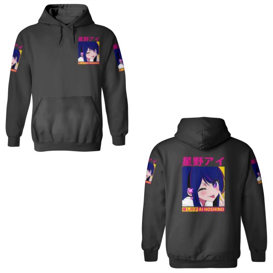 Discover Ai Hoshino Oshi Wink Active 3D Hoodies