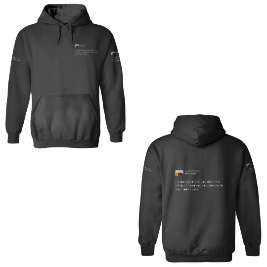 Discover Kanye tweet I dont care 3D Hoodies