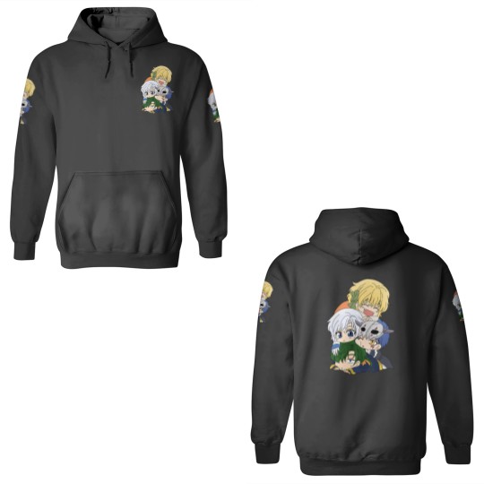 Discover The Four Dragon Warriors Chibi 3D Hoodies