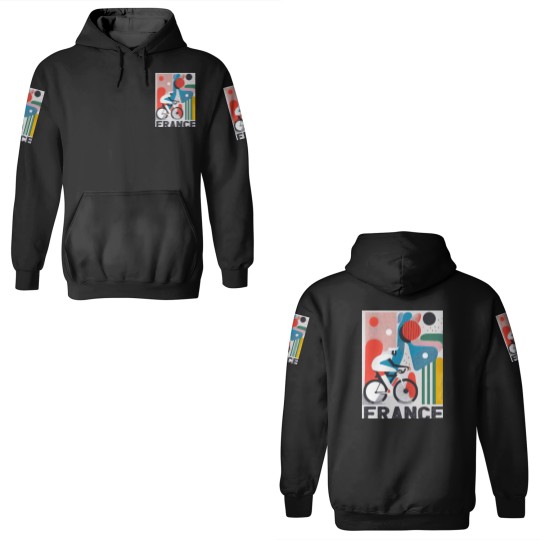 Discover France Bicycle Tour.png 3D Hoodies