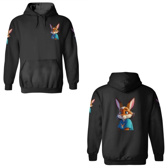 Discover Eeveeish Anthro Girl In Blue Tee 3D Hoodies