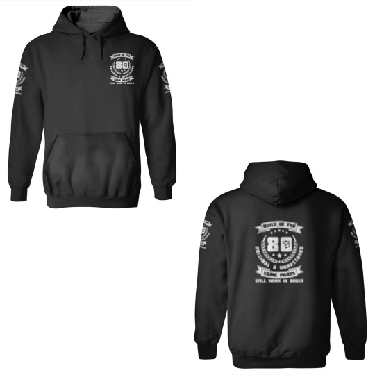Discover 40Th Birthday Saying 40 Years Old Built In The 80S 3D Hoodies