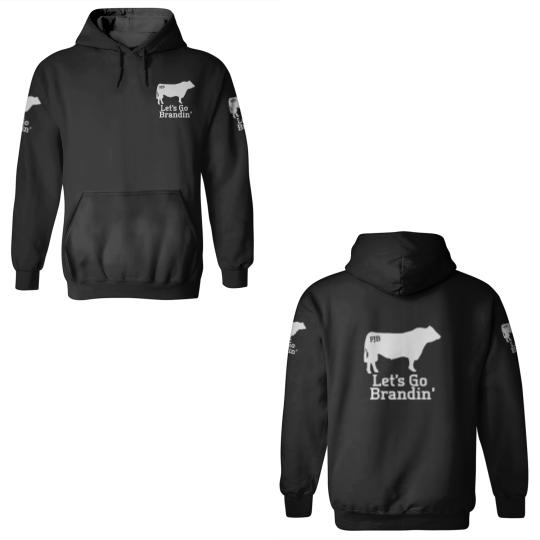 Discover Let's Go Brandin' Ranching Farming Cattle Branding 3D Hoodies