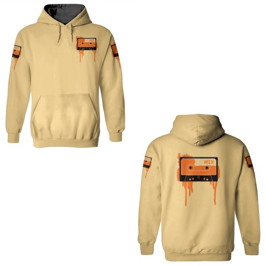 Discover Orange vintage cassette tape 3D Hoodies