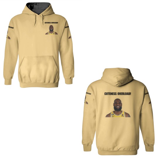 Discover My Glorious King LeBron James Cuteness Overload 3D Hoodies - Perfect for Basketball Fans