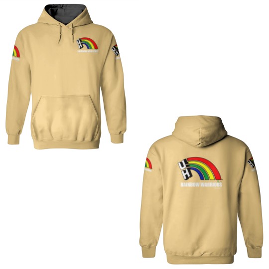 Discover university of hawaii hawaii rainbow warrior logo 3D Hoodies
