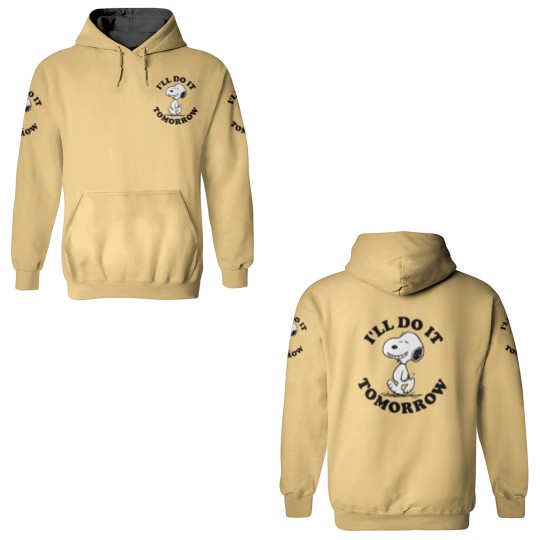 Discover Snoopy I'll Do It Tomorrow 3D Hoodies