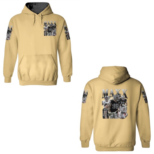 Discover Vintage 90s Graphic Style Maxx Crosby 3D Hoodies - Maxx Crosby Football 3D Hoodies