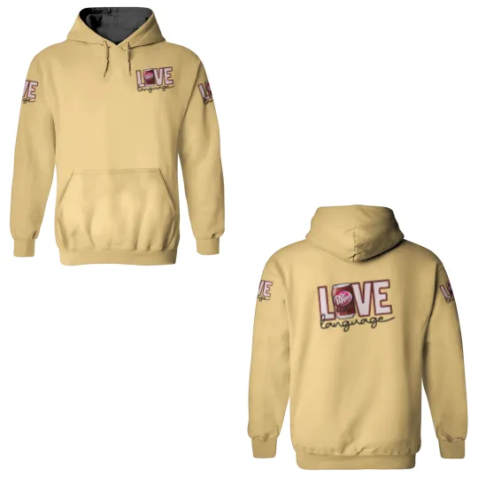 Discover Dr. Pepper 3D Hoodies, Love Language Dr Pepper, Beverage 3D Hoodies