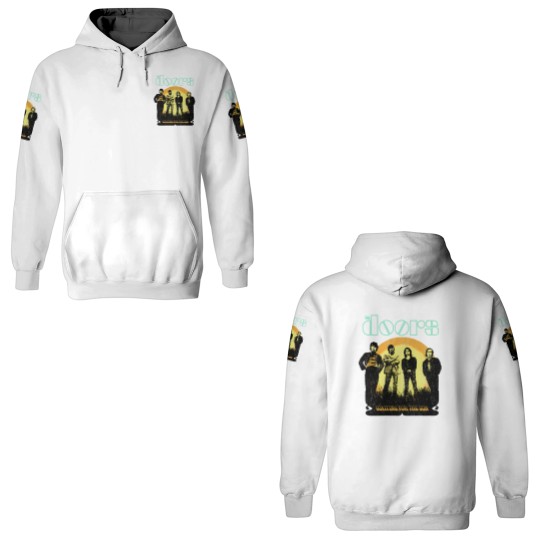 Discover The Doors Waiting for the Sun Jim Morrison Grey Licensed 3D Hoodies 3D Hoodies Men