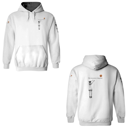 Discover Caitlin Clark This Never A Long Shot Breaking Record White 3D Hoodies