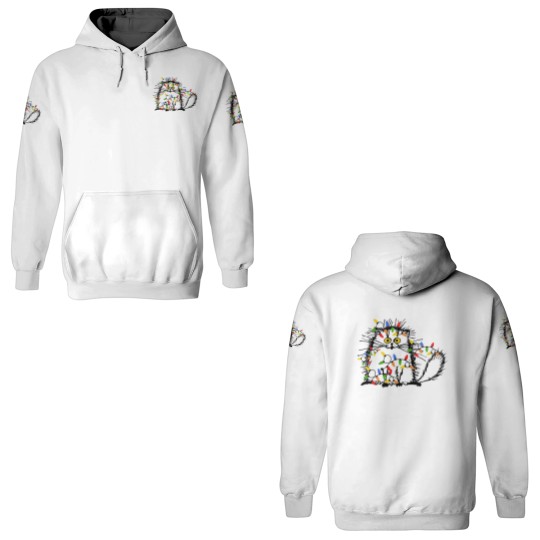 Discover Christmas Funny Cat 3D Hoodies, Funny Cat 3D Hoodies