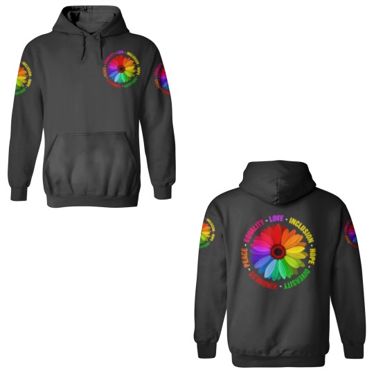 Discover Kindness Peace Equality Love Inclusion Hope Diversity 3D Hoodies
