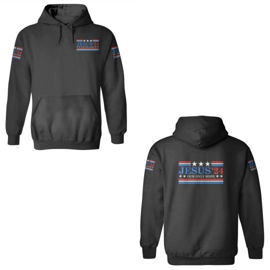 Discover Jesus Christ 2024 President USA Election Political Parody 3D Hoodies