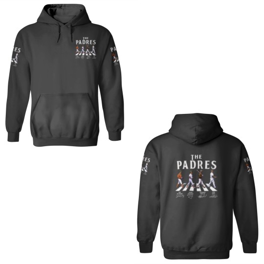 Discover The Padres Walking Abbey Road Signatures Baseball 3D Hoodies, Kim Ha-Seong, Manny Machado, FRD Tatis JR.