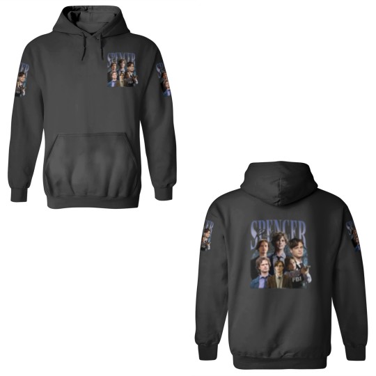 Discover Spencer Reid Unisex 3D Hoodies Vintage Spencer Reid 90s 3D Hoodies