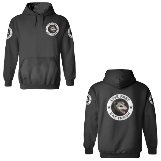 Discover Live Fast Eat Trash 3D Hoodies