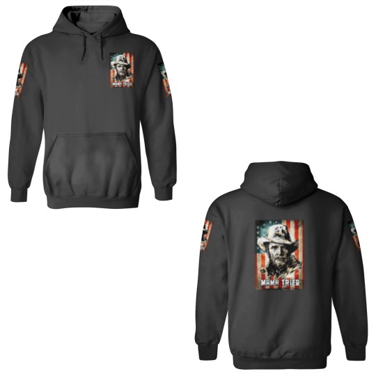 Discover Vintage Merle Haggard Mama Tried Black 3D Hoodies