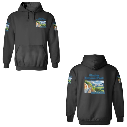 Discover Glacier National Park, Montana - Glacier National Park - 3D Hoodies