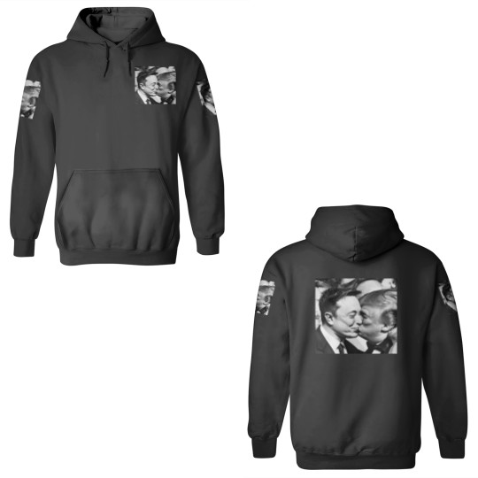 Discover Elon Musk and Donald Trump Kissing 3D Hoodies
