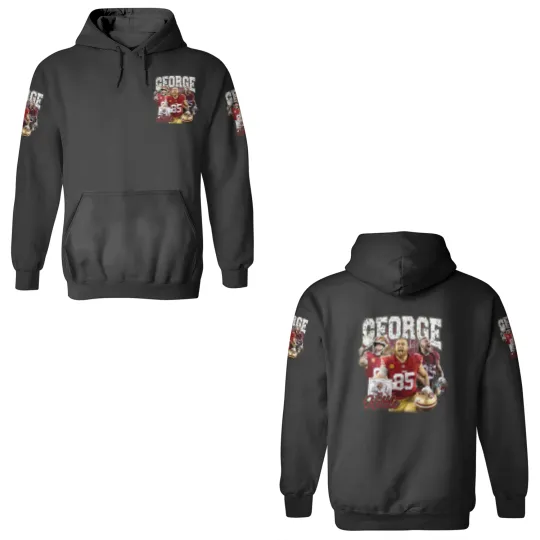 Discover Vintage 90s Graphic Style George Kittle 3D Hoodies, San Francisco Football