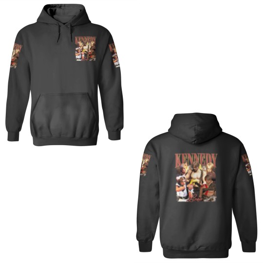 Discover Leon Kennedy Funny Vintage 3D Hoodies, Leon Kennedy Meme Resident Evil 4 6 Vintage 3D Hoodies