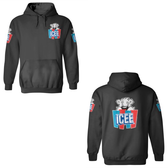 Discover Icee Bear Peeking Behind Logo 3D Hoodies