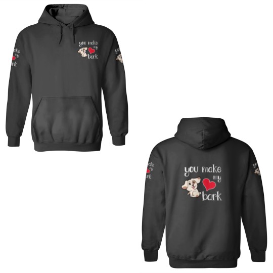 Discover You make my heart bark Dog Doggie Present Heart 3D Hoodies