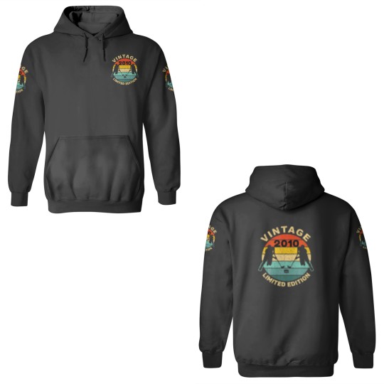Discover Ice Hockey Vintage 2010 Bday 12Th Birthday Hockey 3D Hoodies