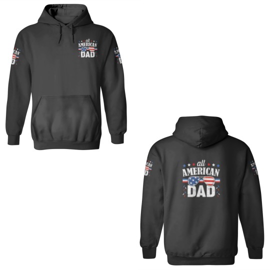 Discover Mens All American Dad 4Th Of July Father's Day Sun 3D Hoodies