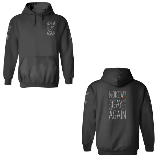 Discover LGBT Pride Rainbow Woke Up Gay Again Stars 3D Hoodies