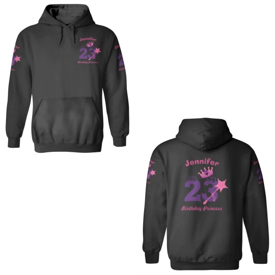 Discover Birthday Girl Custom Name Age 3D Hoodies