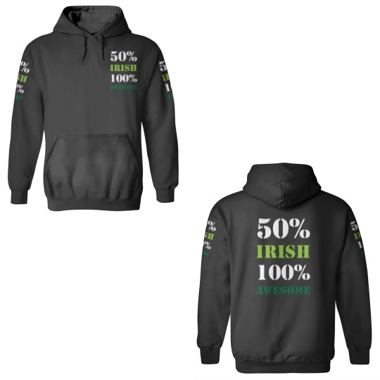 Discover Half Irish All Awesome 3D Hoodies